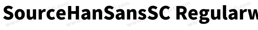SourceHanSansSC Regularwoff字体转换